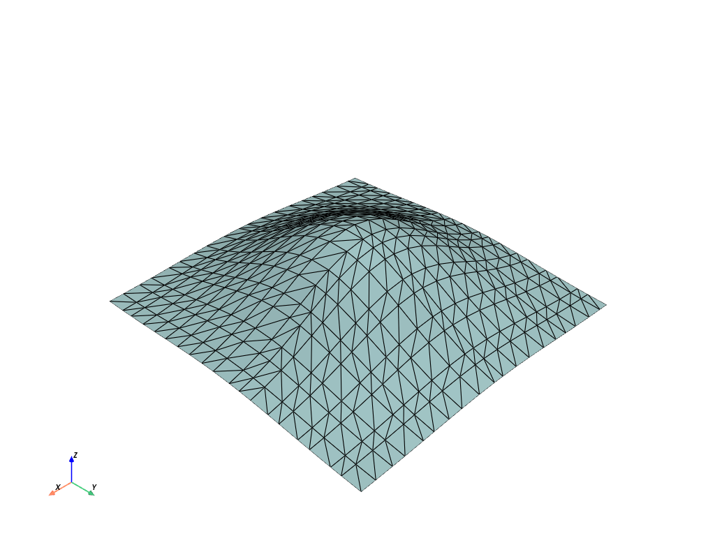 d create tri surface